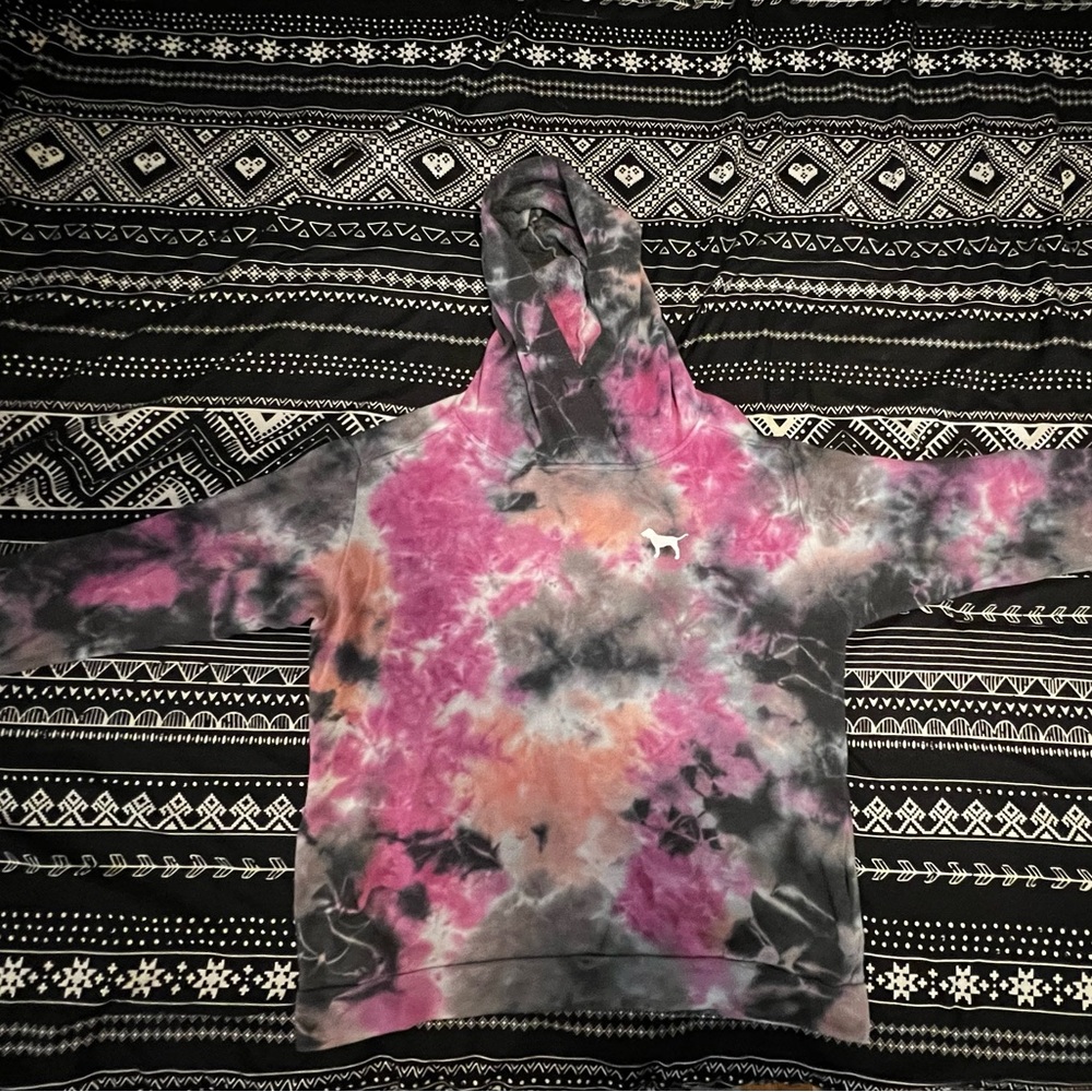 Victorias Secret tie-dye hooded sweatshirt size Mediu